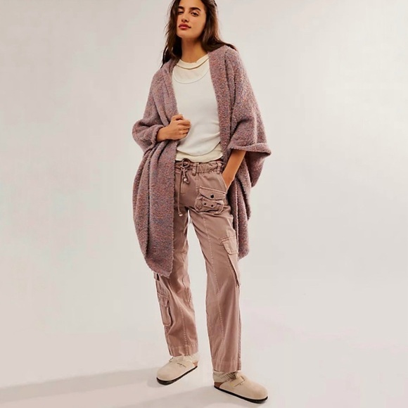 Free People Tahiti Cargo Pants Cashmere Medium - Large - Picture 16 of 16